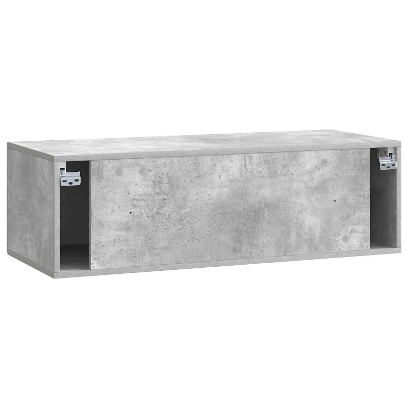 Sieninė TV spintelė Betono pilka 98 x 41 x 30 cm