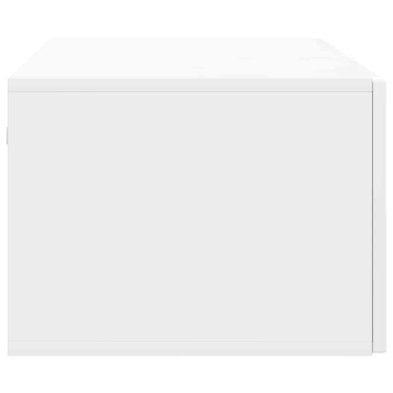 Sieninė TV spintelė Itin blizgi balta 98 x 41 x 30 cm