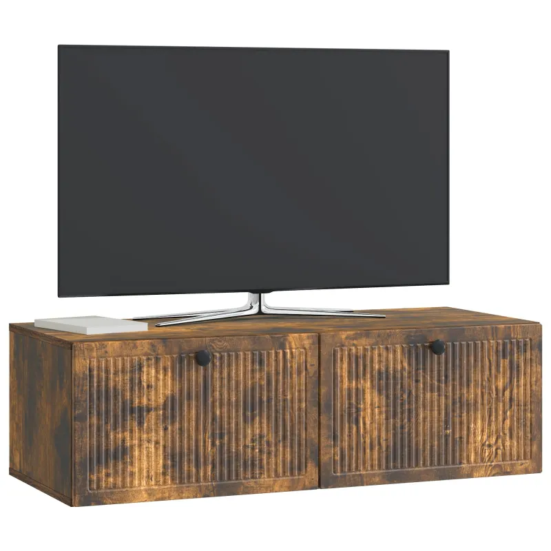 Sieninė TV spintelė Dūminio ąžuolo 98 x 41 x 30 cm