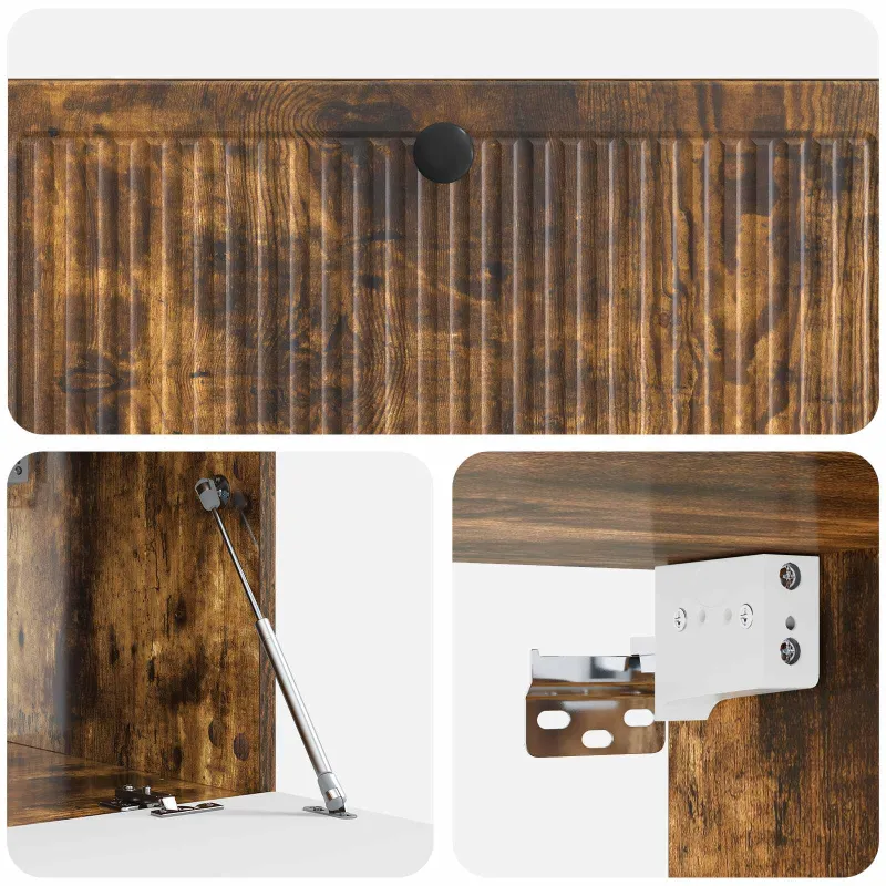 Sieninė TV spintelė Dūminio ąžuolo 98 x 41 x 30 cm