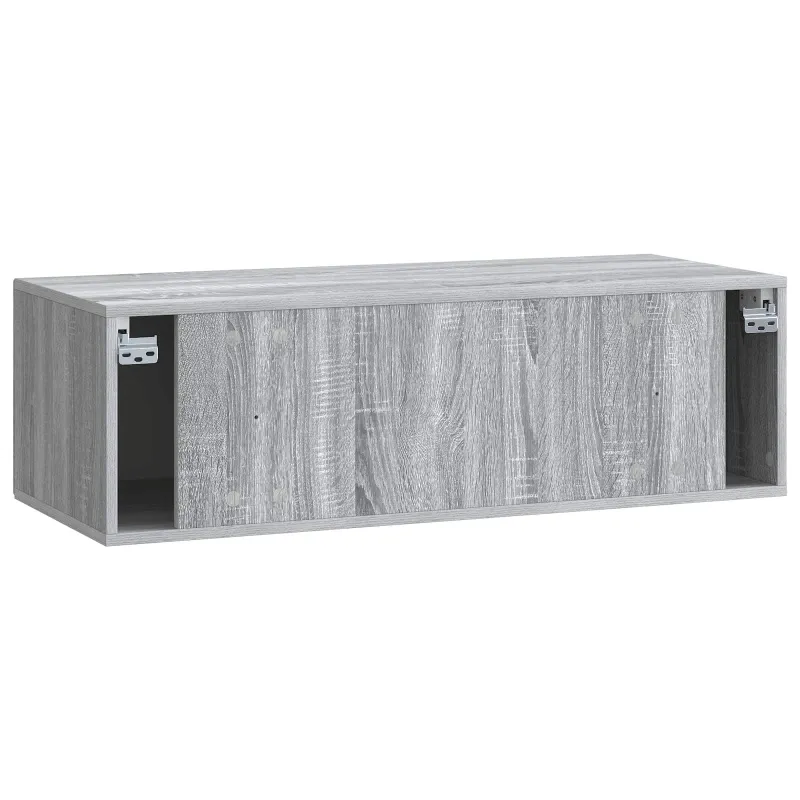 Sieninė TV spintelė Pilka sonoma ąžuolo 98 x 41 x 30 cm
