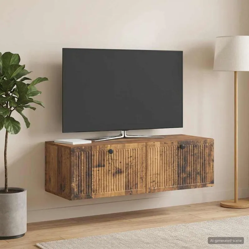 Sieninė TV spintelė Sendintos medienos 98 x 41 x 30 cm