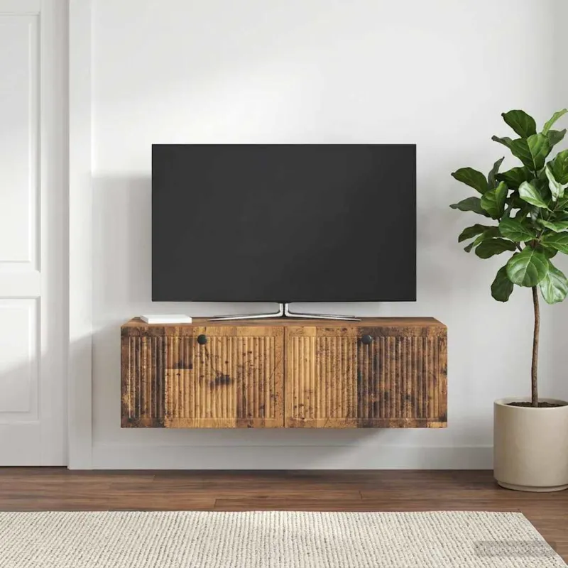 Sieninė TV spintelė Sendintos medienos 98 x 41 x 30 cm