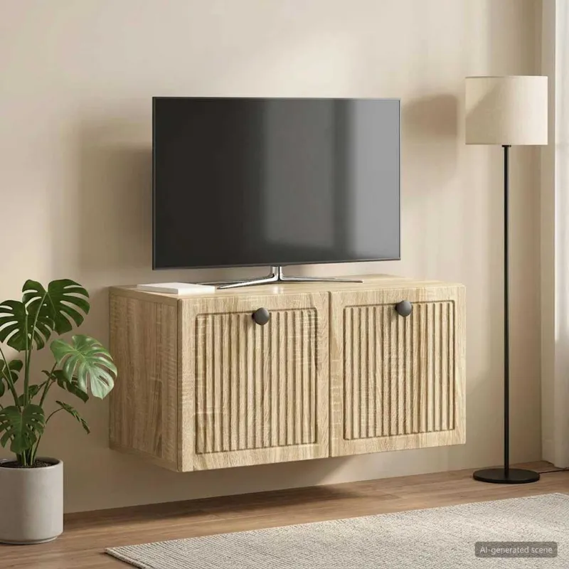 Sieninė TV spintelė Sonoma ąžuolas 59,5 x 31 x 30 cm