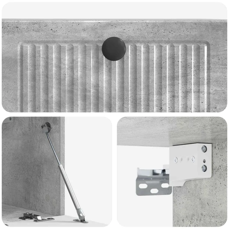 Sieninė TV spintelė Betono pilka 59,5 x 31 x 30 cm