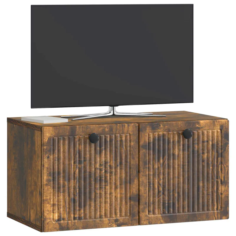 Sieninė TV spintelė Dūminio ąžuolo 59,5 x 31 x 30 cm