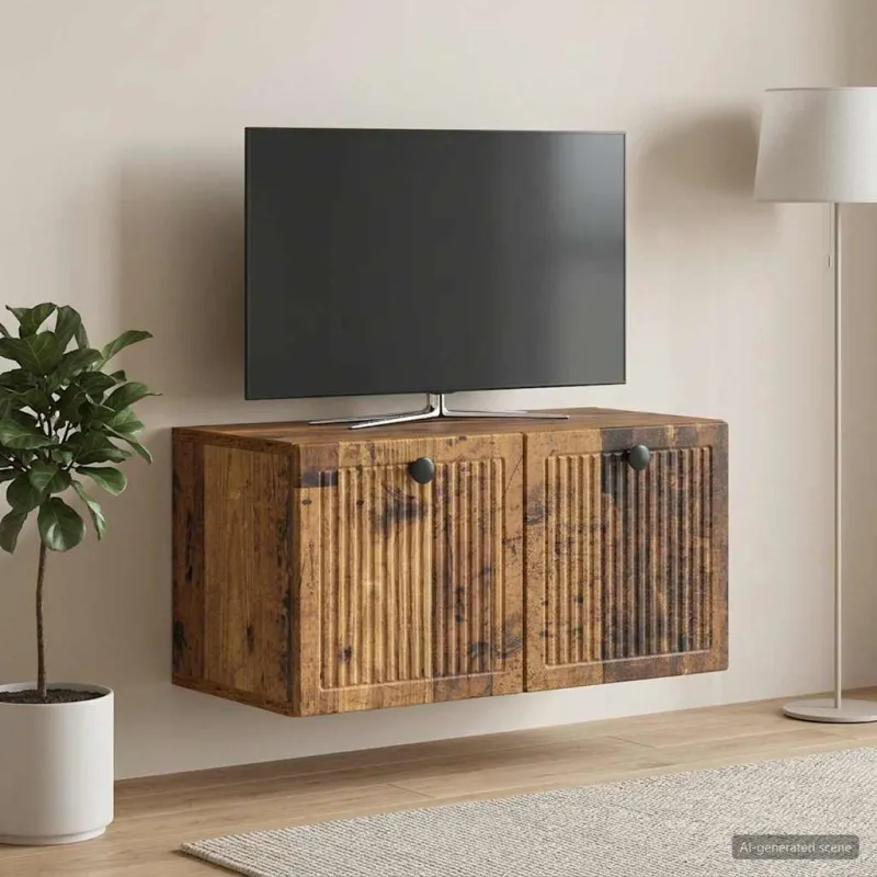 Sieninė TV spintelė Sendintos medienos 59,5 x 31 x 30 cm