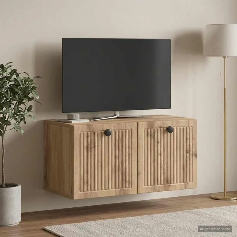 Sieninė TV spintelė Artisano ąžuolo 59,5 x 31 x 30 cm
