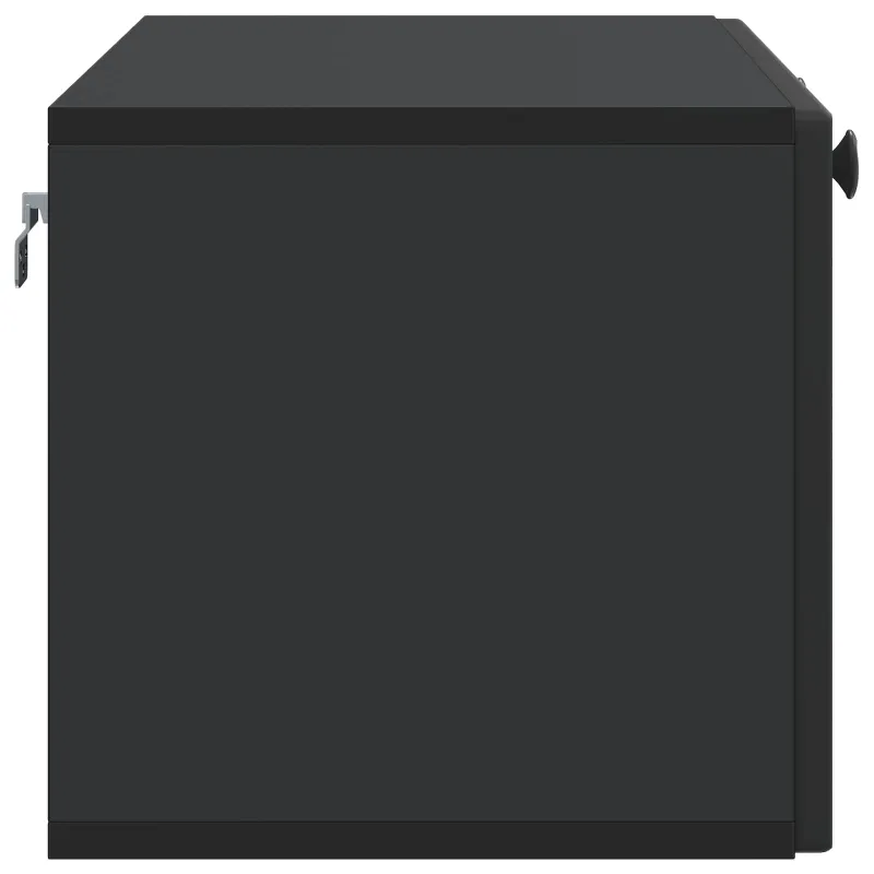 Sieninė TV spintelė Juoda 78,5 x 31 x 30 cm Apdirbta mediena