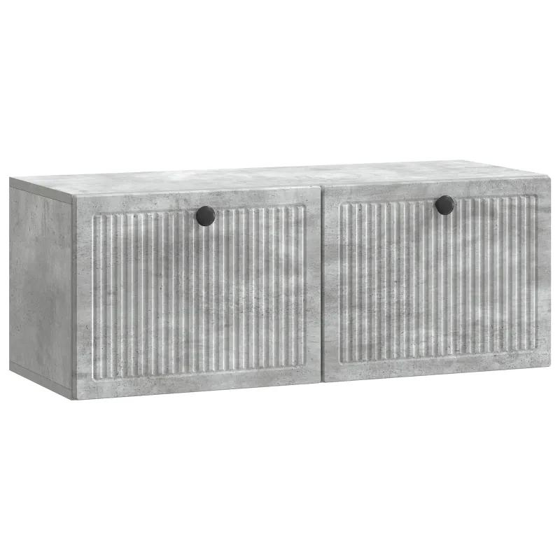 Sieninė TV spintelė Betono pilka 78,5 x 31 x 30 cm