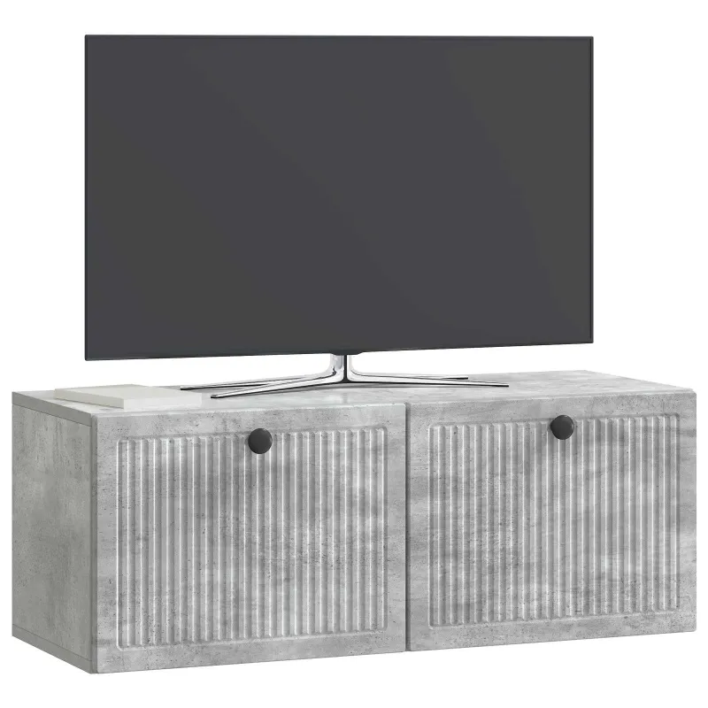 Sieninė TV spintelė Betono pilka 78,5 x 31 x 30 cm