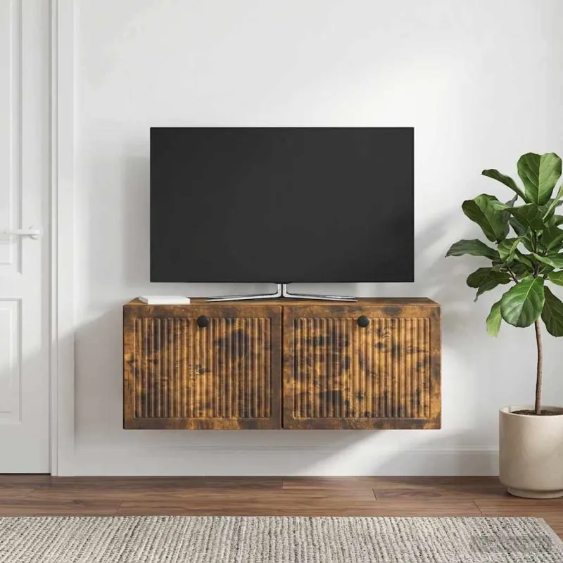 Sieninė TV spintelė Dūminio ąžuolo 78,5 x 31 x 30 cm