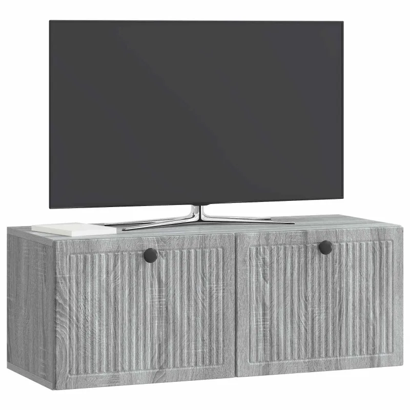 Sieninė TV spintelė Pilka sonoma ąžuolo 78,5 x 31 x 30 cm