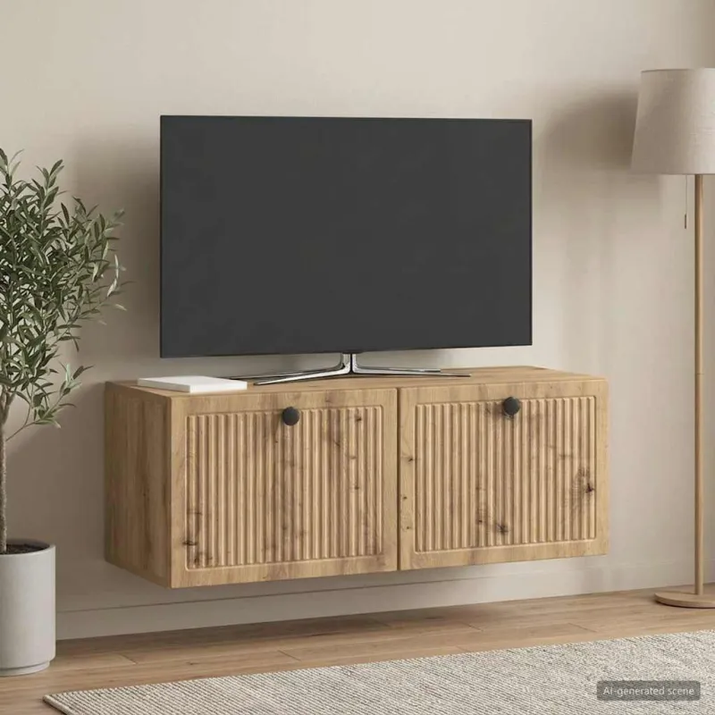 Sieninė TV spintelė Artisano ąžuolo 78,5 x 31 x 30 cm