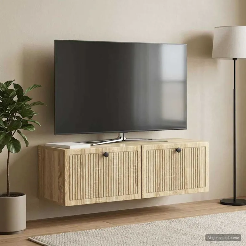 Sieninė TV spintelė Sonoma ąžuolas 98 x 31 x 30 cm