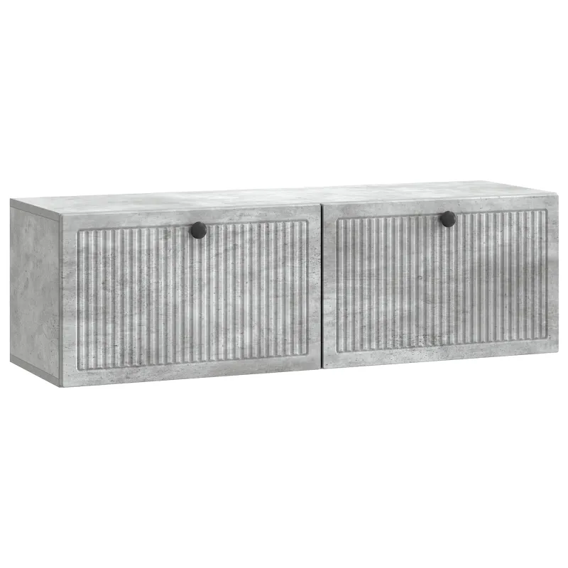 Sieninė TV spintelė Betono pilka 98 x 31 x 30 cm