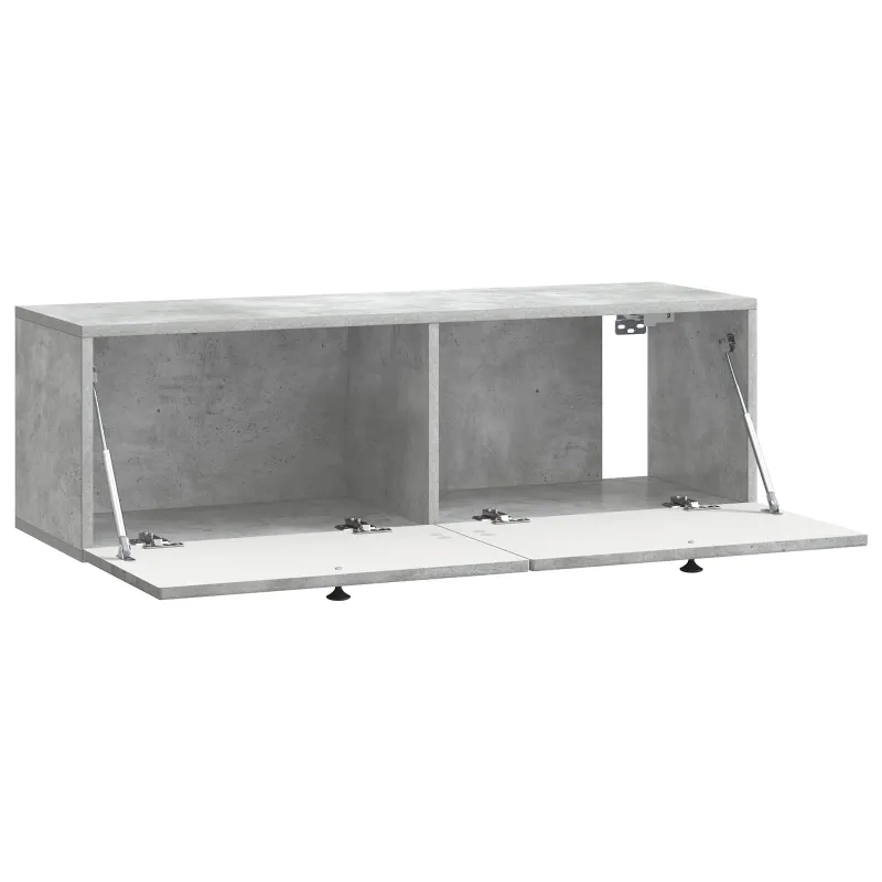 Sieninė TV spintelė Betono pilka 98 x 31 x 30 cm