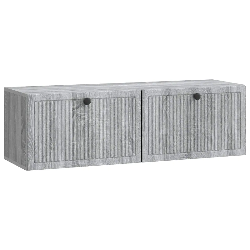 Sieninė TV spintelė Pilka sonoma ąžuolo 98 x 31 x 30 cm