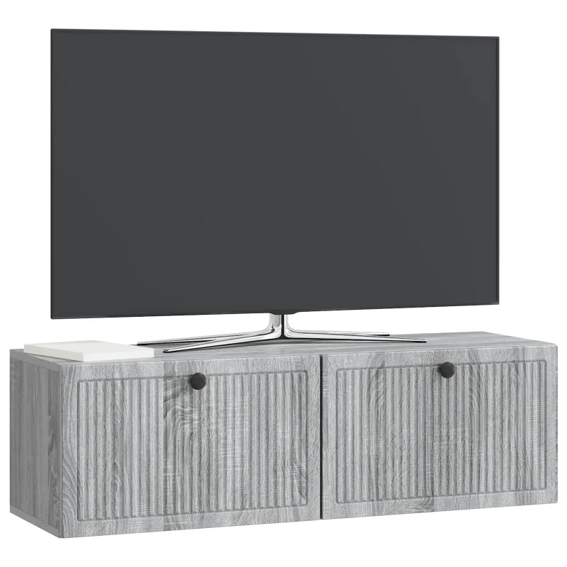 Sieninė TV spintelė Pilka sonoma ąžuolo 98 x 31 x 30 cm