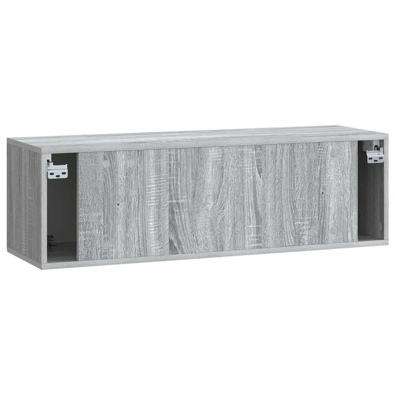 Sieninė TV spintelė Pilka sonoma ąžuolo 98 x 31 x 30 cm