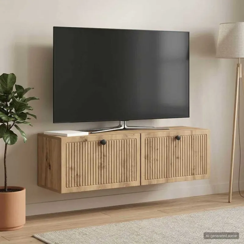 Sieninė TV spintelė Artisano ąžuolo 98 x 31 x 30 cm