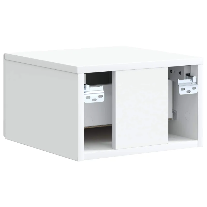 Sieninis naktinis staliukas 2 pcs Balta 33 x 34,5 x 20 cm