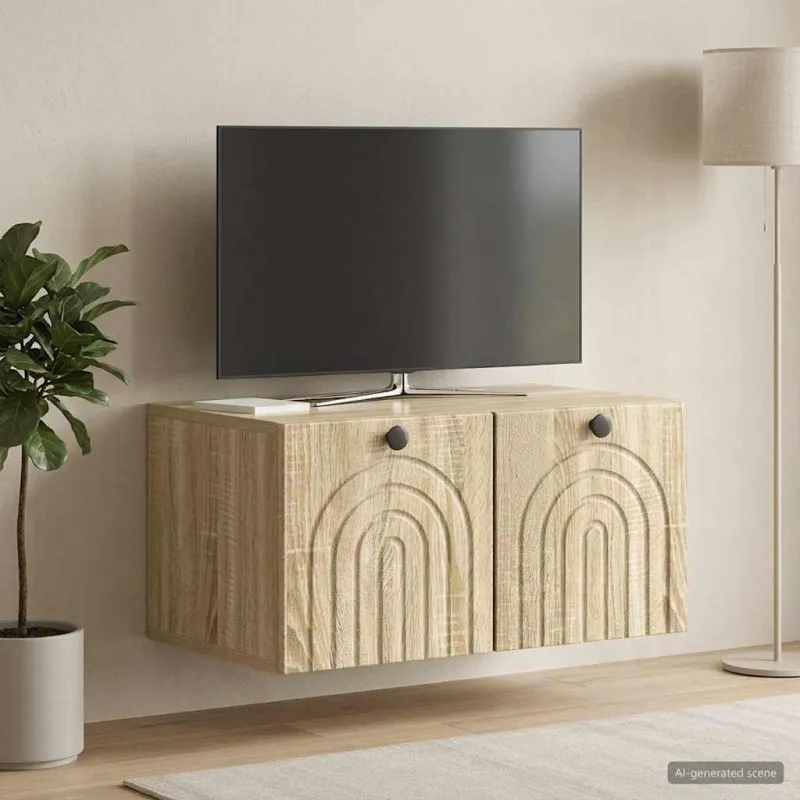 Sieninė TV spintelė Sonoma ąžuolas 59,5 x 41 x 30 cm
