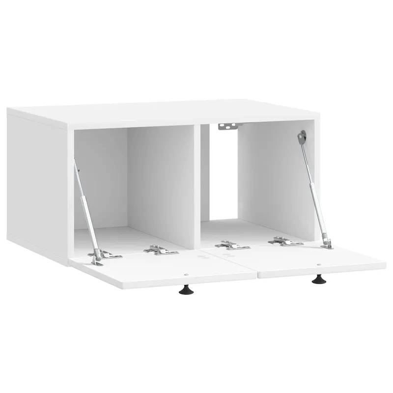 Sieninė TV spintelė Itin blizgi balta 59,5 x 41 x 30 cm