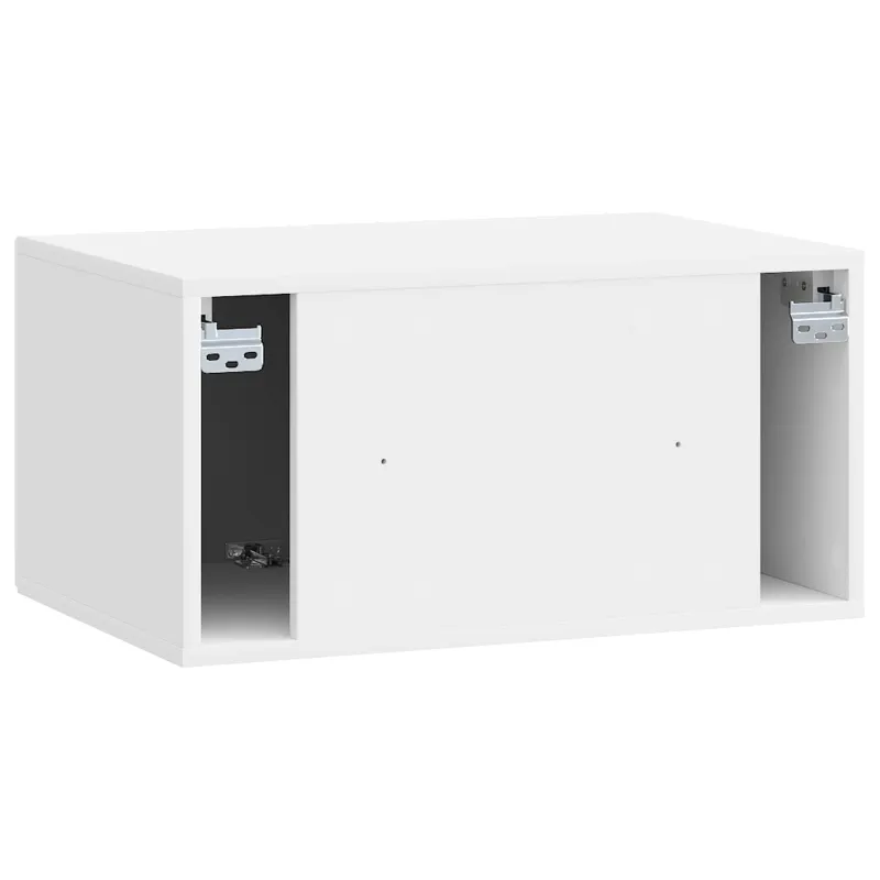 Sieninė TV spintelė Itin blizgi balta 59,5 x 41 x 30 cm