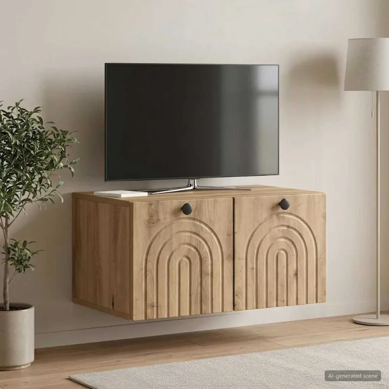 Sieninė TV spintelė Artisano ąžuolo 59,5 x 41 x 30 cm