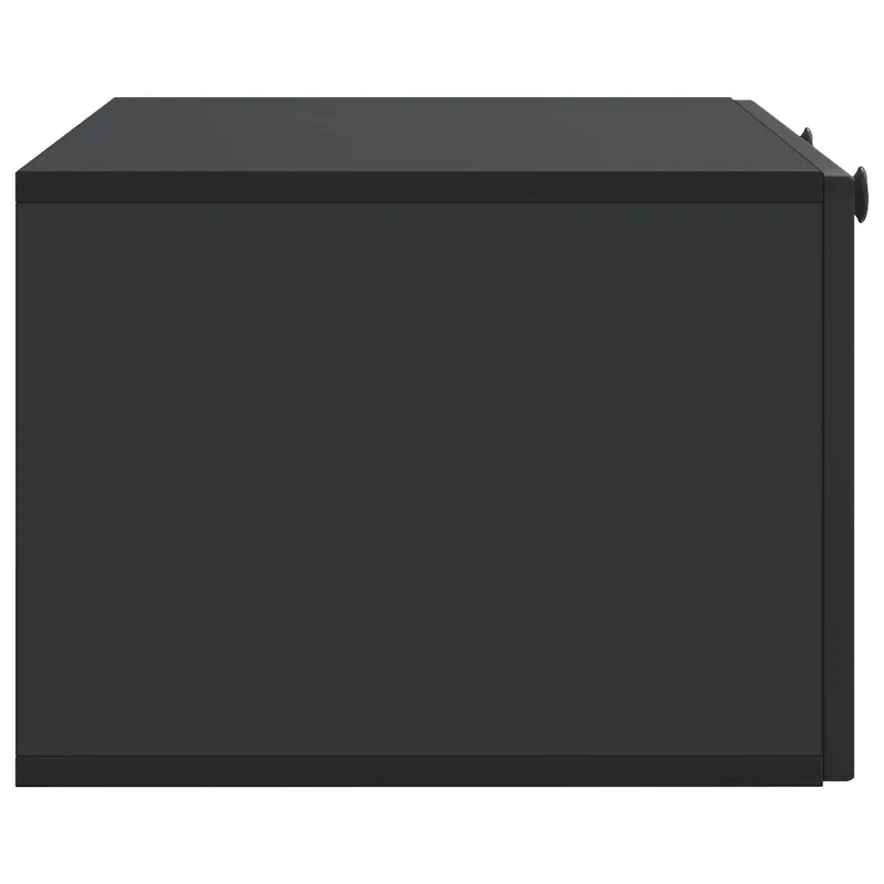 Sieninė TV spintelė Juoda 78,5 x 41 x 30 cm Apdirbta mediena