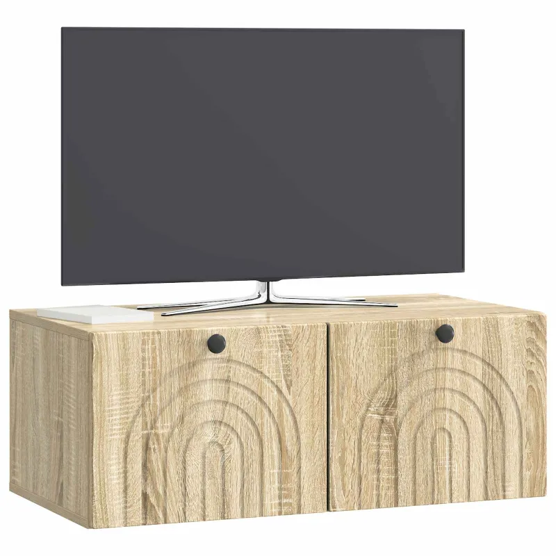 Sieninė TV spintelė Sonoma ąžuolas 78,5 x 41 x 30 cm