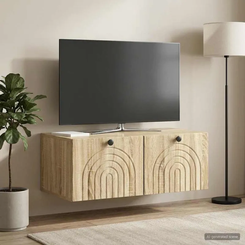 Sieninė TV spintelė Sonoma ąžuolas 78,5 x 41 x 30 cm