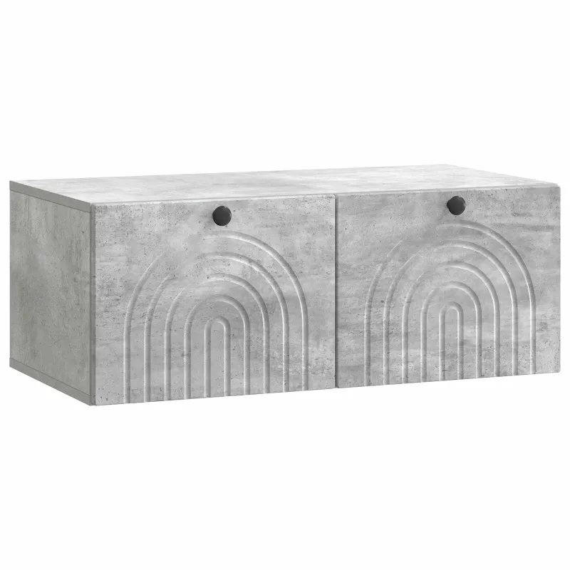Sieninė TV spintelė Betono pilka 78,5 x 41 x 30 cm