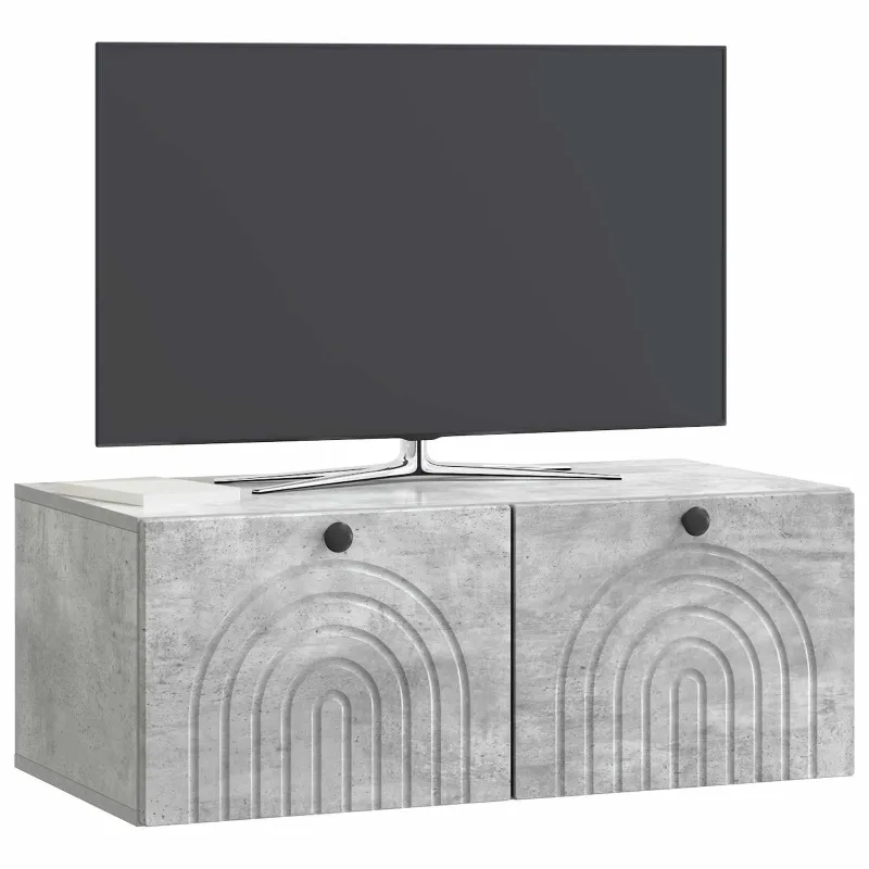 Sieninė TV spintelė Betono pilka 78,5 x 41 x 30 cm