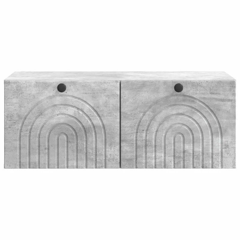 Sieninė TV spintelė Betono pilka 78,5 x 41 x 30 cm