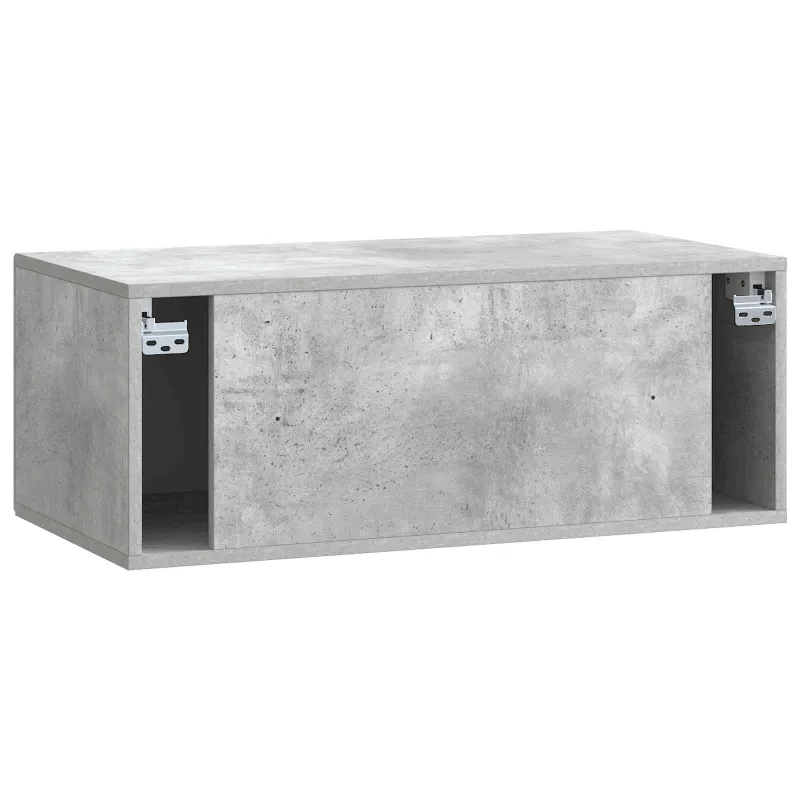 Sieninė TV spintelė Betono pilka 78,5 x 41 x 30 cm
