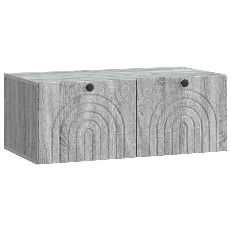 Sieninė TV spintelė Pilka sonoma ąžuolo 78,5 x 41 x 30 cm