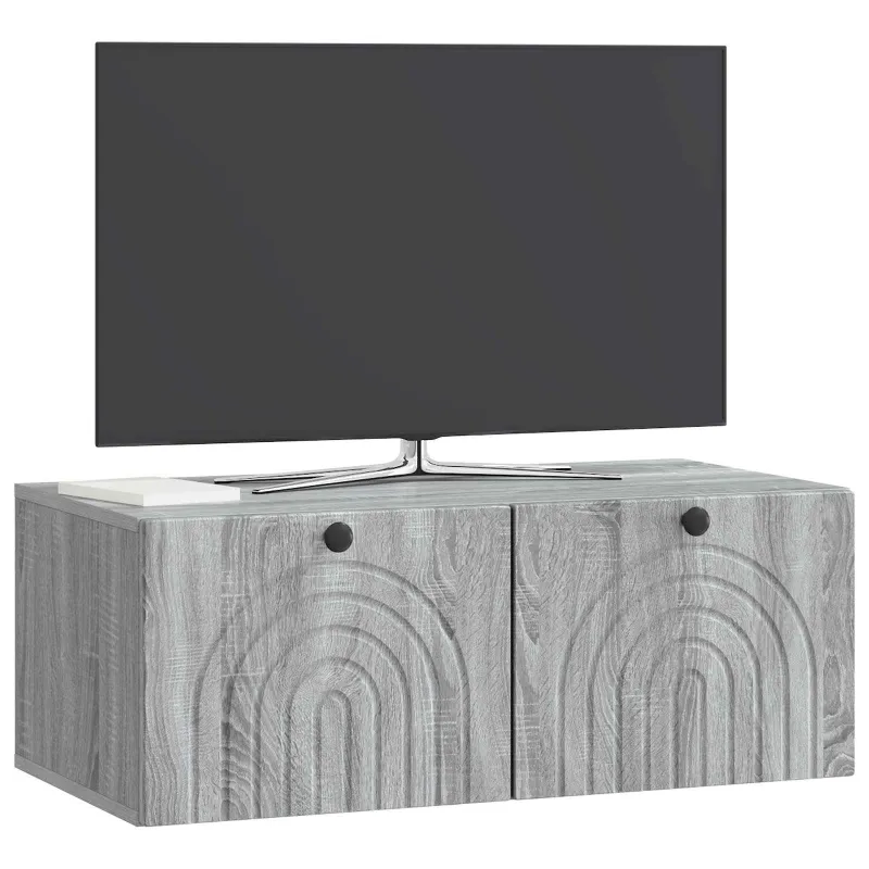 Sieninė TV spintelė Pilka sonoma ąžuolo 78,5 x 41 x 30 cm