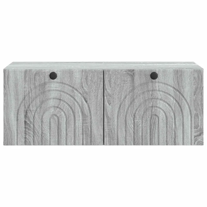 Sieninė TV spintelė Pilka sonoma ąžuolo 78,5 x 41 x 30 cm