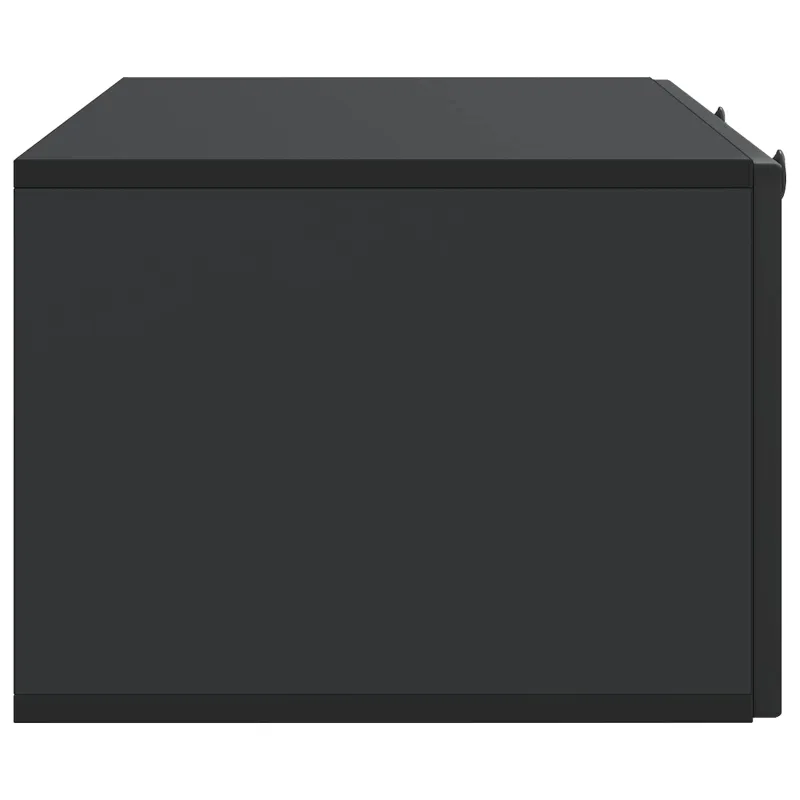 Sieninė TV spintelė Juoda 99 x 41 x 30 cm Apdirbta mediena