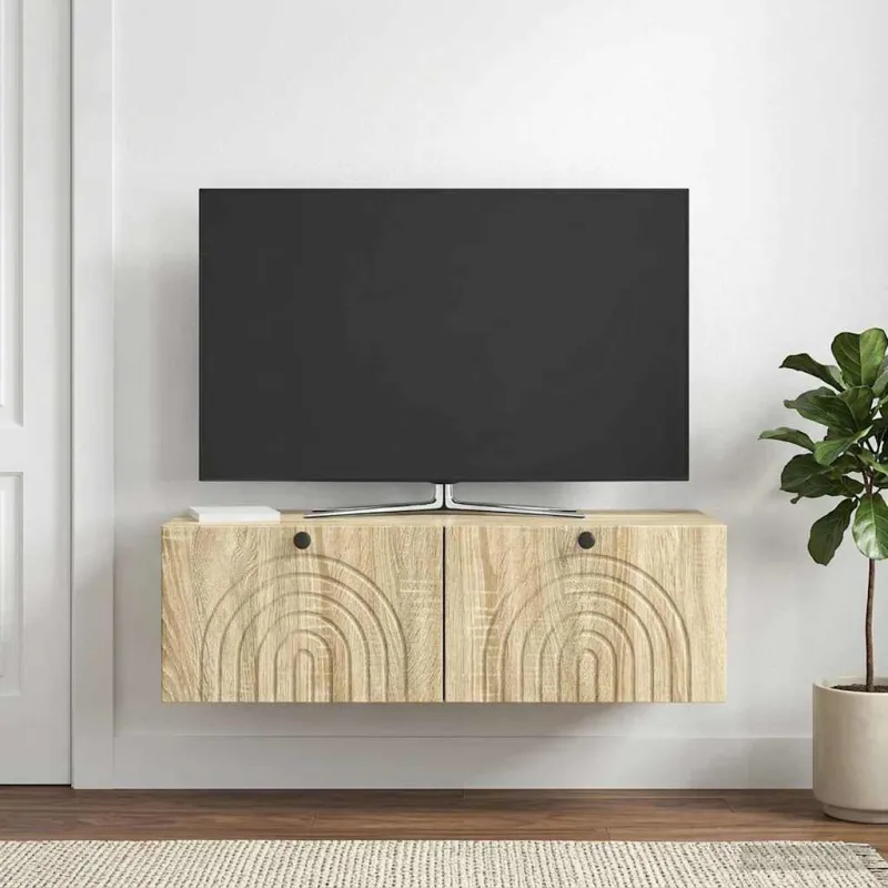 Sieninė TV spintelė Sonoma ąžuolas 98 x 41 x 30 cm