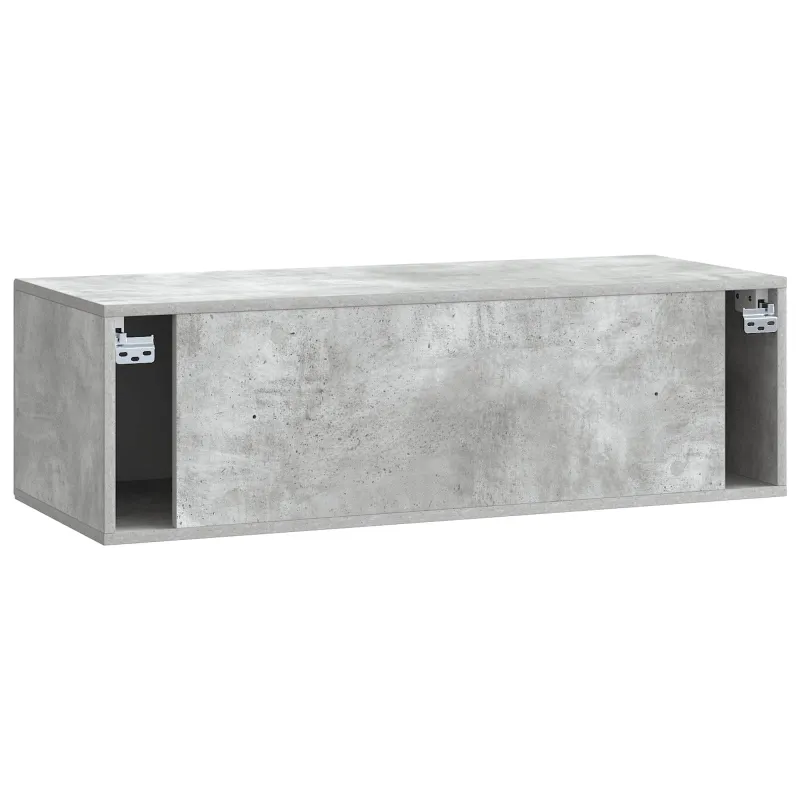 Sieninė TV spintelė Betono pilka 99 x 41 x 30 cm