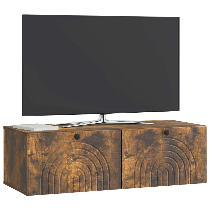 Sieninė TV spintelė Dūminio ąžuolo 99 x 41 x 30 cm