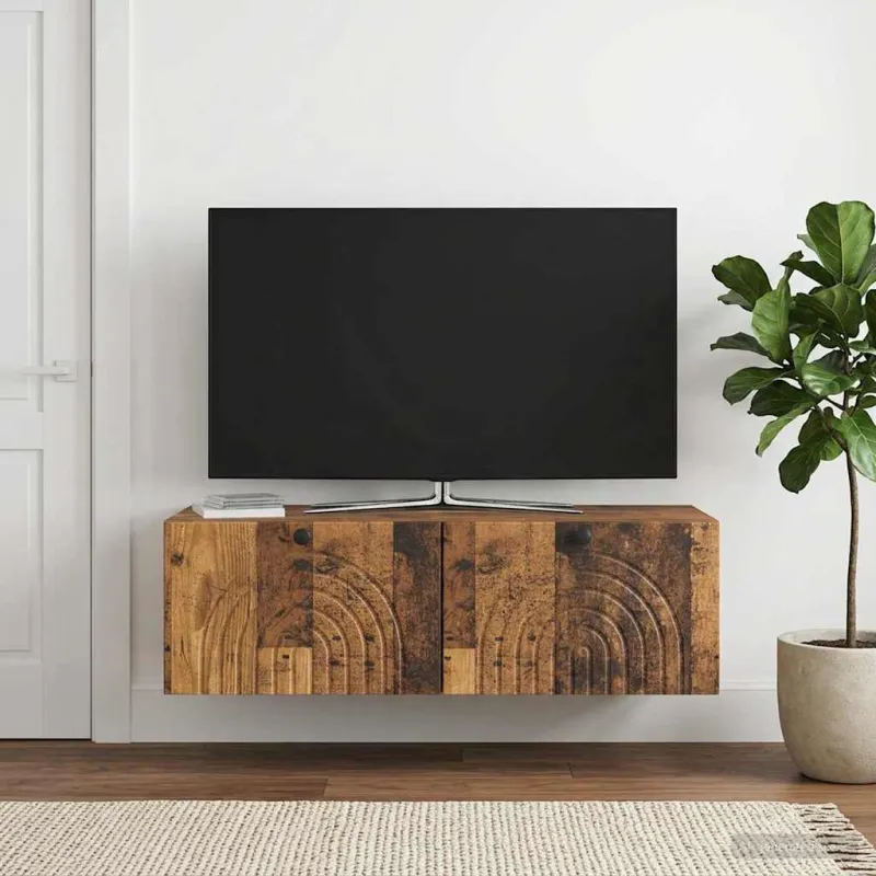 Sieninė TV spintelė Sendintos medienos 99 x 41 x 30 cm