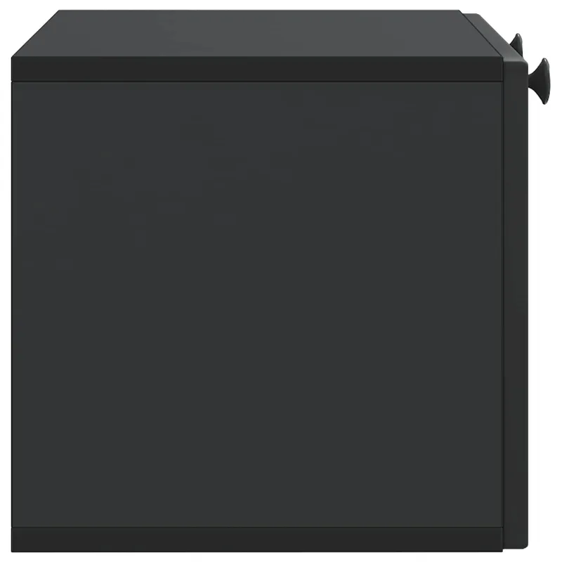 Sieninė TV spintelė Juoda 59,5 x 31 x 30 cm Apdirbta mediena