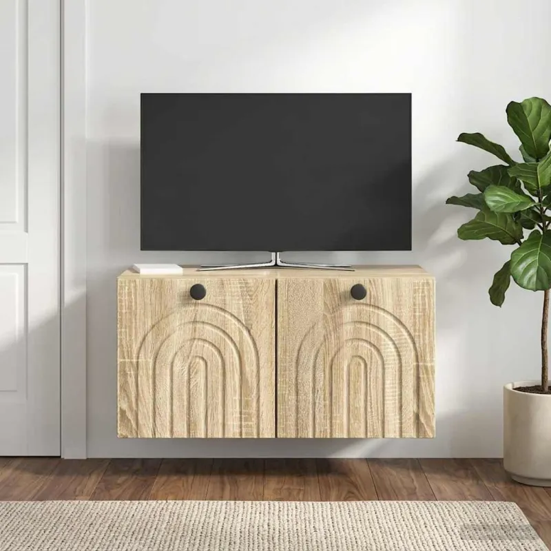 Sieninė TV spintelė Sonoma ąžuolas 59,5 x 31 x 30 cm