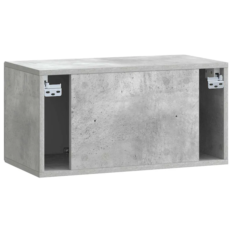 Sieninė TV spintelė Betono pilka 59,5 x 31 x 30 cm