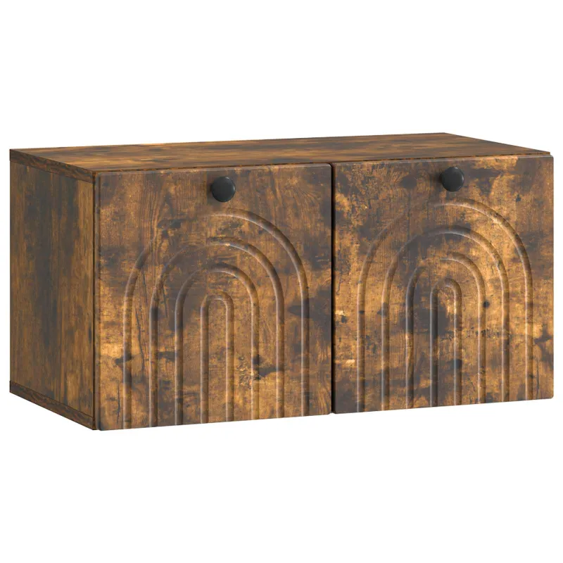 Sieninė TV spintelė Dūminio ąžuolo 59,5 x 31 x 30 cm