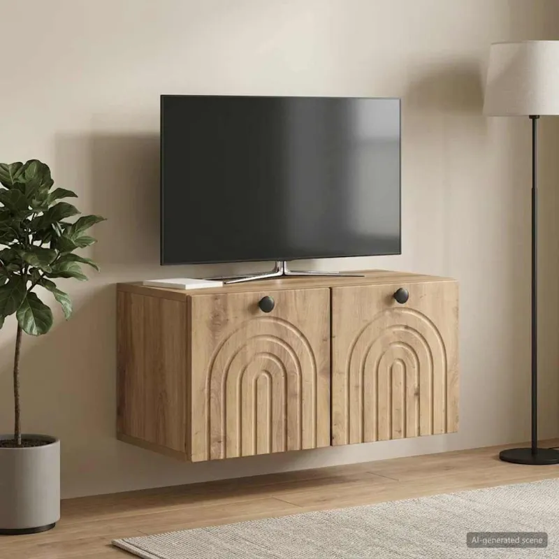 Sieninė TV spintelė Artisano ąžuolo 59,5 x 31 x 30 cm